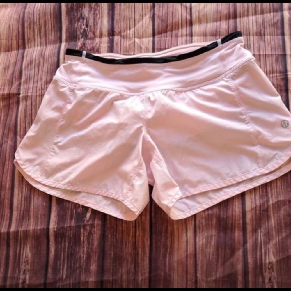 Lululemon Blush Quartz Pale Pink Speed Short